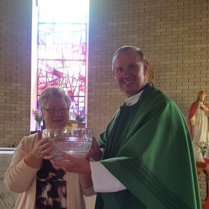 Presentation to Peg Keogh, Sacristan